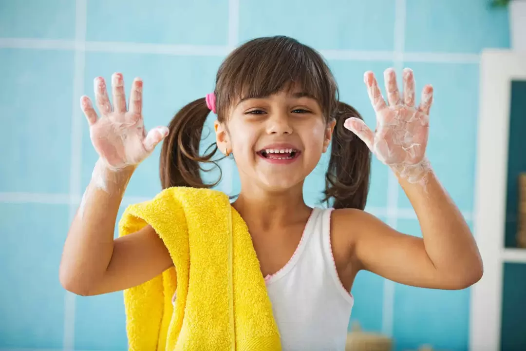 hand washing to prevent worm infection